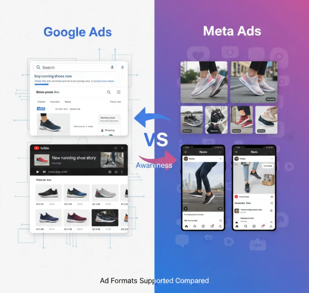 Google-Ads-vs-Meta-Ad-Formats-Supported-Compared